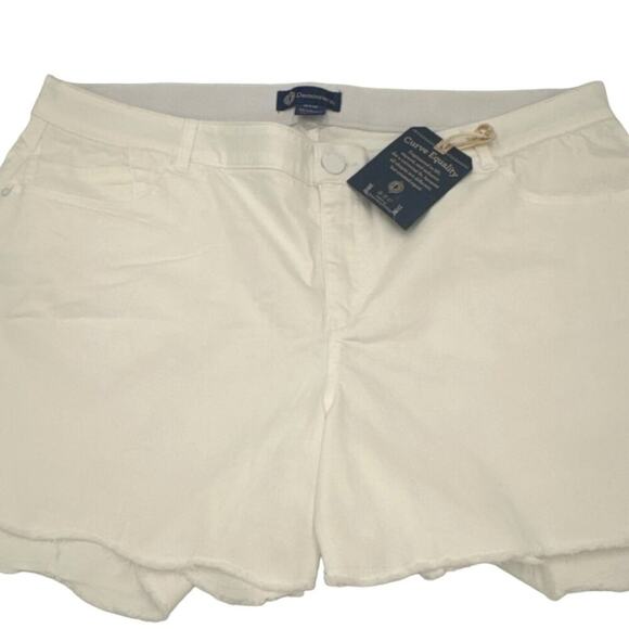 Democracy Womens Denim Shorts Raw Hem Plus NWT 24W NWT - Picture 1 of 9